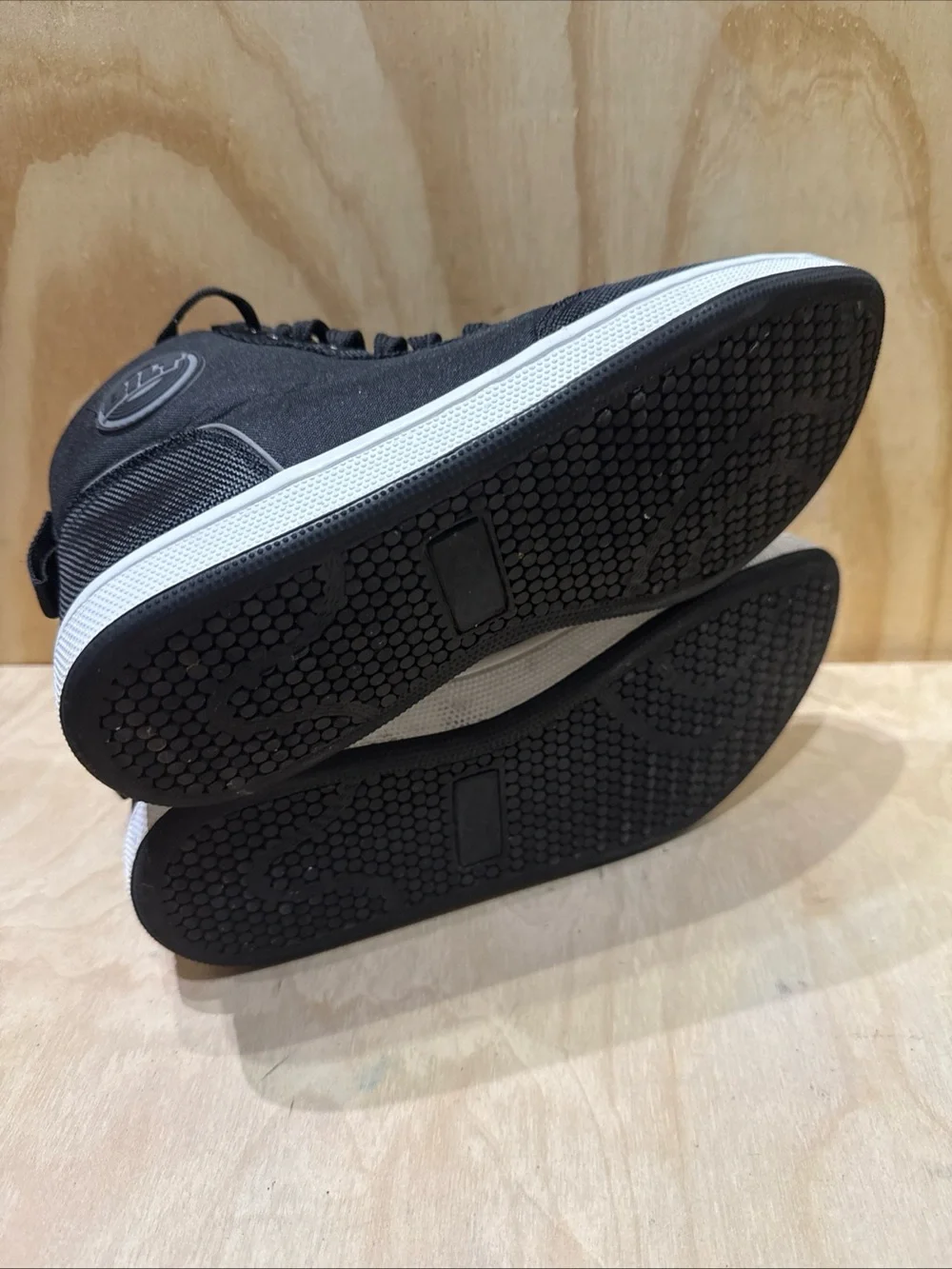 BILT Motorcycle Sneaker Shoes High Top Black Size 8 casual zipper reflective